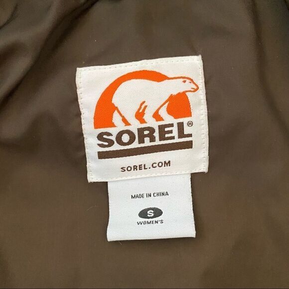 Sorel-Short Down Puffer Cream Faux Fur Hood Jacket - Picture 16 of 16